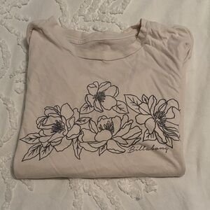 Billabong Cream Floral Tee